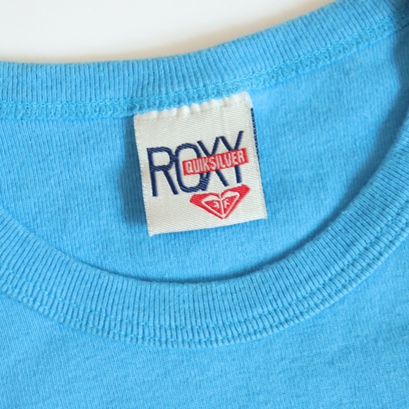 Vintage 90s Y2K ROXY Blue Surf Girl Tank Top / 6-8Y+ - Picture 3 of 5